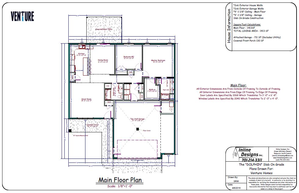 Slab On Grade One Story House Plans - House Design Ideas