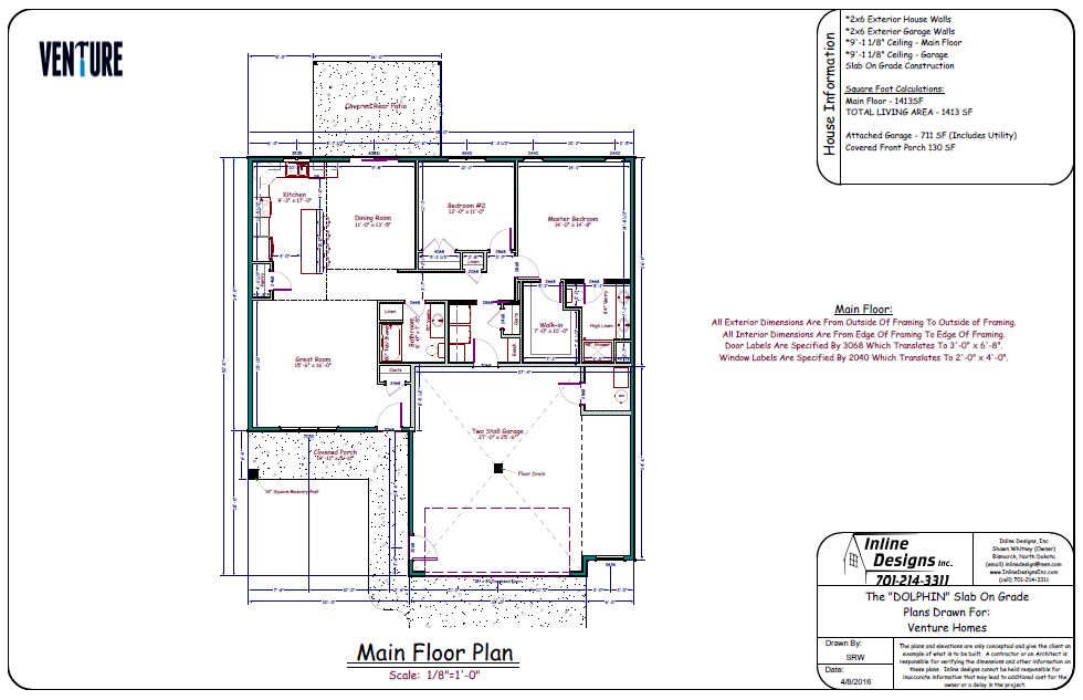 Slab On Grade One Story House Plans House Design Ideas